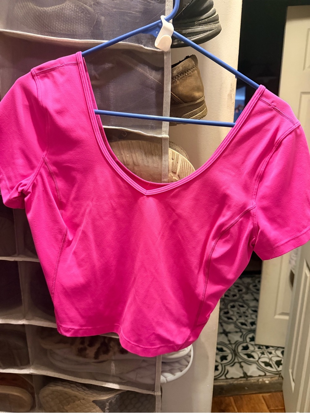 lululemon align sonic Pink Short Sleeve Scoop Neck Tee